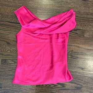 Ted Baker Vibrant Pink Off-Shoulder Blouse